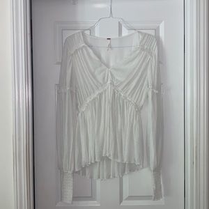 Free People White Blouse